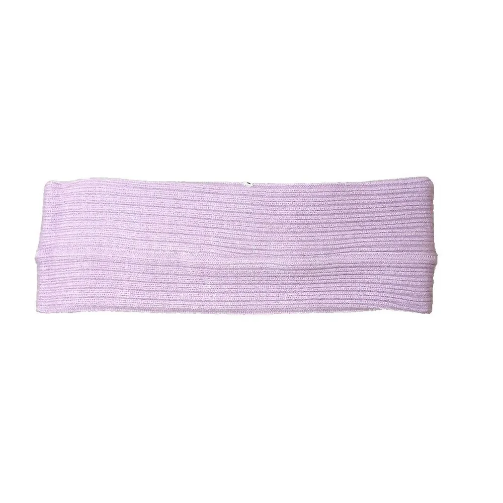 Women’s Thermal Head Band Ear Cover Fleece Winter Head Ear Warmer Lilac Purple